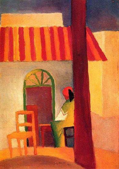 August Macke Turkisches Cafe (I) oil painting image